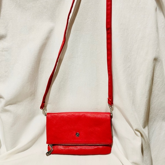 GRACE ADELE Red Messenger Cross-body Clutch *NWOT - Picture 2 of 7